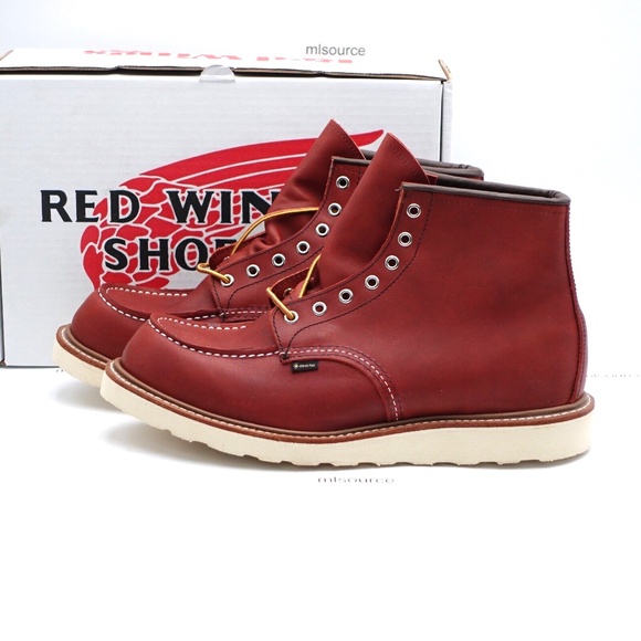NEW Size 12 Men's Red Wing 8864 Classic Moc Gore-Tex Waterproof Boots Russet - Picture 1 of 8
